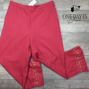 Alfred Dunner Aventura Capri Pants Size 14